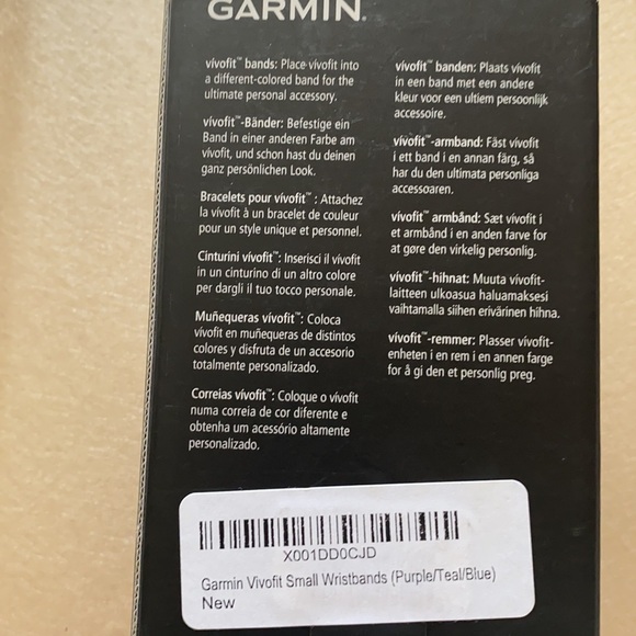 Garmin VIVOBAND 3sm. vivofit wrist bands, New, S - Picture 6 of 6